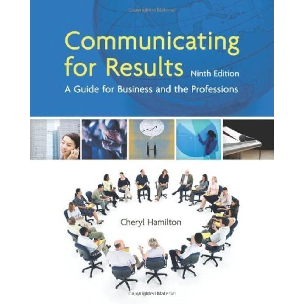 Communicating for Results A Guide for Business And The Professions Hamilton 9 ED*****หนังสือสภาพ 80%