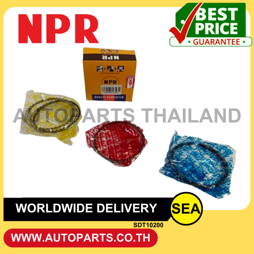 NPR แหวนลูกสูบ ไซร์ STD 2AZ-FE 2AZ-FXE / TOYOTA (1 ชุด)