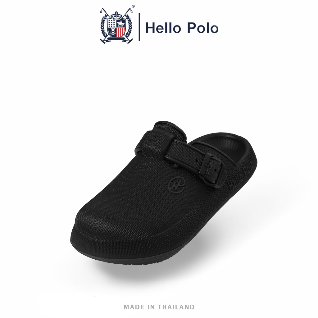 Hello Polo รุ่น HP8047 รองเท้าแตะแฟชั่นแบบสวม พื้นนุ่มน้ำหนักเบา Unisex ลำลอง แบบพกพา วัสดุ EVA แฟชั่น