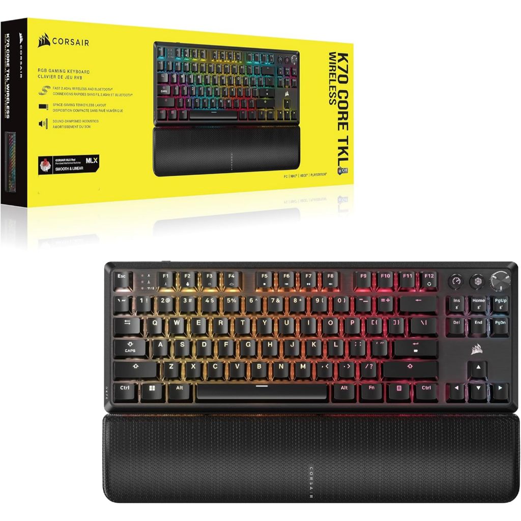 CORSAIR GAMING K/B K70 CORE TKL WIRELESS [TH] : CH-914901E-TH