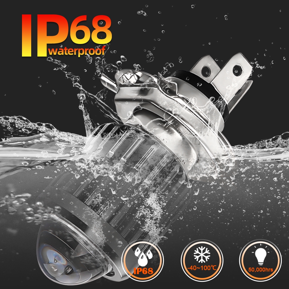 HL รถจักรยานยนต์ H4 BA20D P15D H6 LED ไฟหน้า Blubs CSP ชิปสกู๊ตเตอร์อุปกรณ์เสริม Motobike LED ไฟหน้า ราคา ถูกที่สุด ดีลบีเคเค แกลเลอรีภาพที่ 5