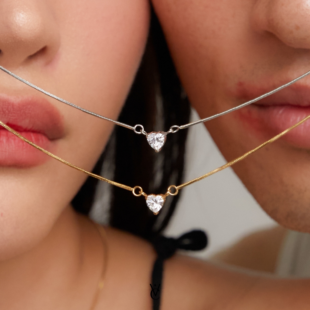 Valichain - Petite Gem Heart Necklace