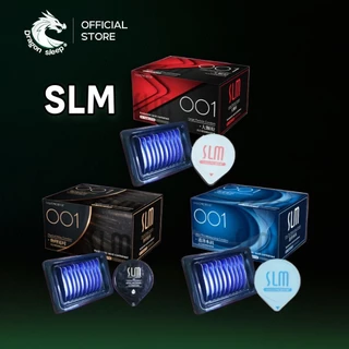 SLM ถุงยางอนามัยเพิ่มน้ำหล่อลื่นไฮยาลูรอน บาง 0.01 ปุ่ม ไซส์ 52+-2