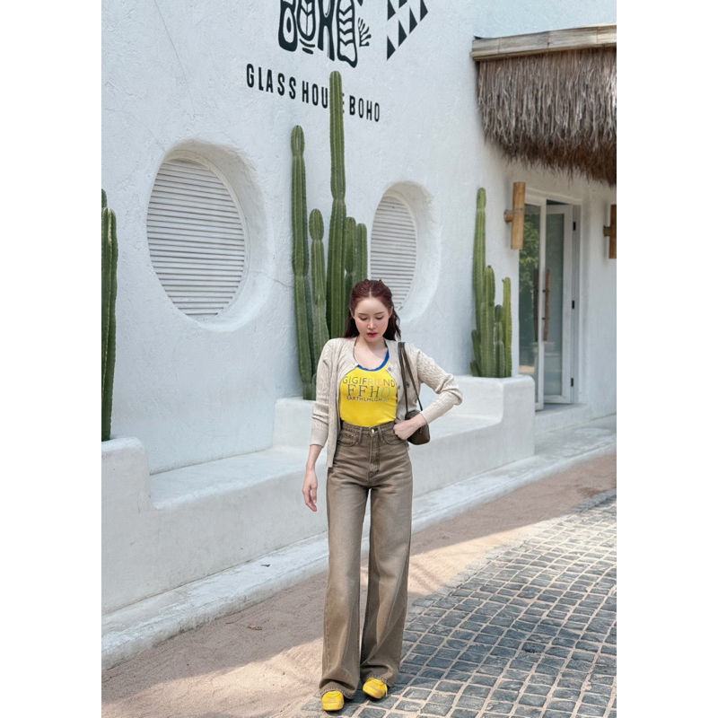 PMJ07 กระบอกขาตรง สีน้ำตาล(PATIMA)