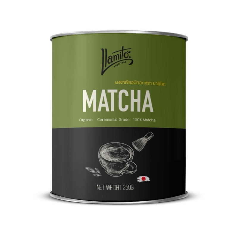 🍃☘️ผงมัทฉะ ออร์แกนิค ตรา ยามิโตะ  Organic Matcha Powder (Llamito Brand)