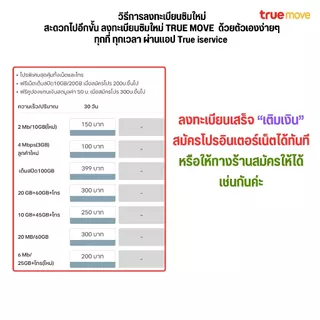 True move เมียนมา ยังไม่ลงทะเบียน ซิมระบบเติมเงิน สมัครโปรเสริมอินเตอร์เน็ตลูกค้าใหม่ได้ พร้อมส่ง