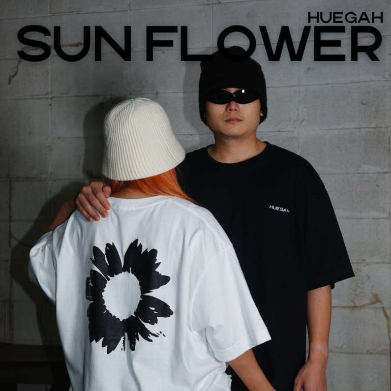 HUEGAH Sunflower T-Shirt เสื้อยืดสกรีนลาย Unisex ไซส์ใหญ่