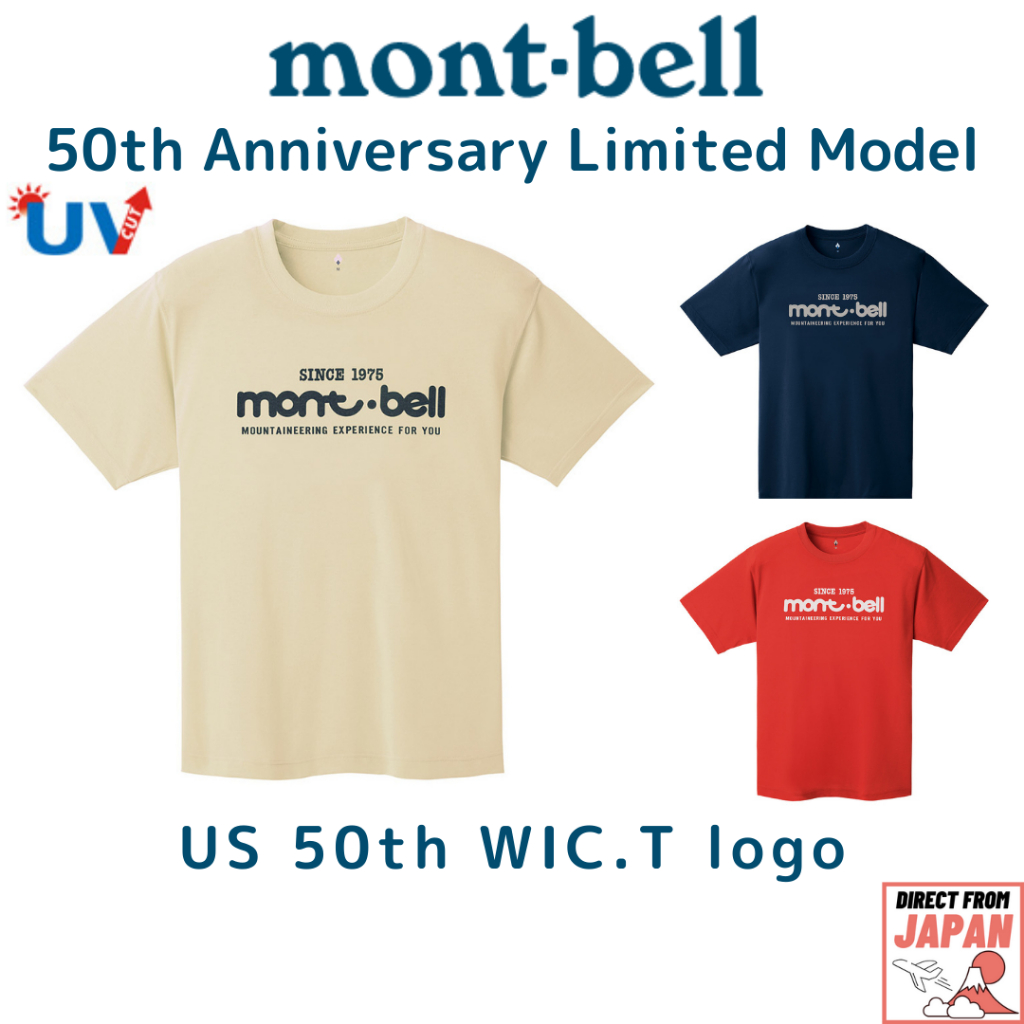Montbell US 50th WIC.T โลโก้ส่งตรงจากญี่ปุ่น
