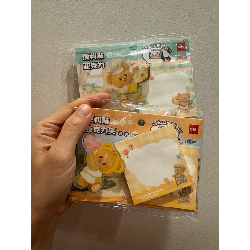 [ButterBearxDeli]Post-ITน้องเนยพร้อมคลิปหนีบ(พร้อมส่ง)