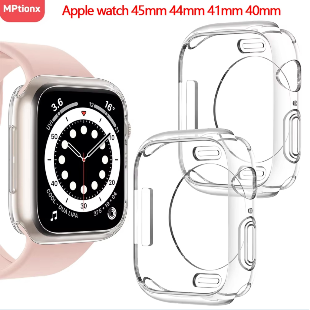 เคส นิ่มไม่ครอบหน้าปัด HALF ใช้สำหรับ i watch ULTRA 1/2/3/4/5/6/7/se/8/9