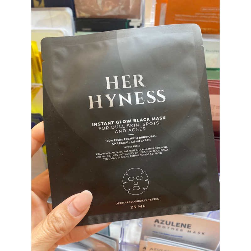 HER HYNESS INSTANT GLOW BLACK MASK & INSTANT YOUTH AOX PLATINUM MASK