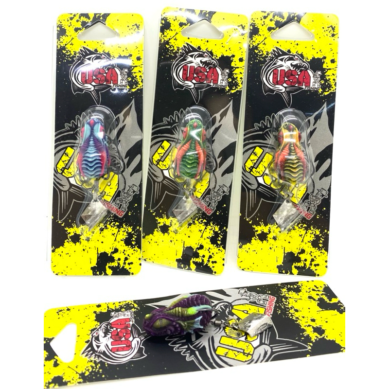 เหยื่อตกปลา เหยื่อปลอม กบยาง DEVIL 3.5 cm. USA FISHING & BPO