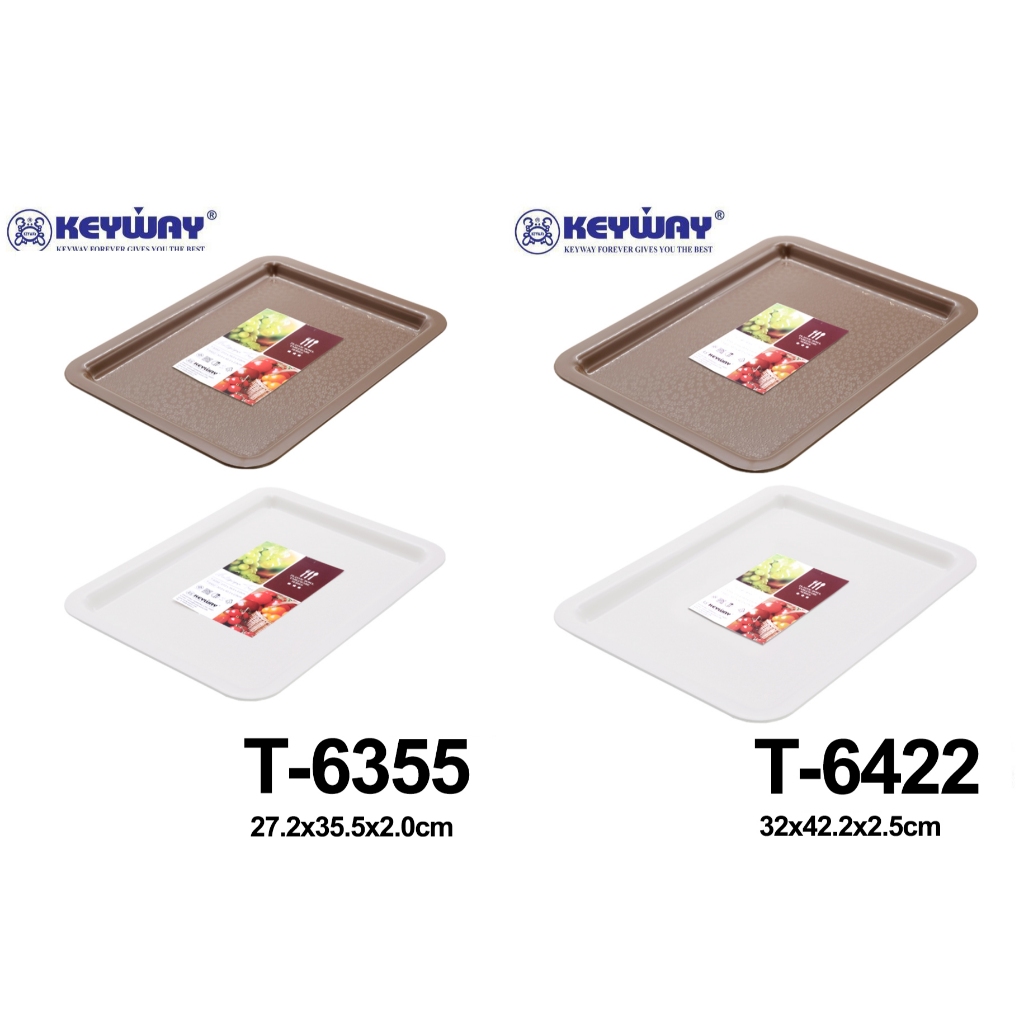 Keyway T-6355 และ T-6422 ถาดเหลี่ยมอเนกประสงค์