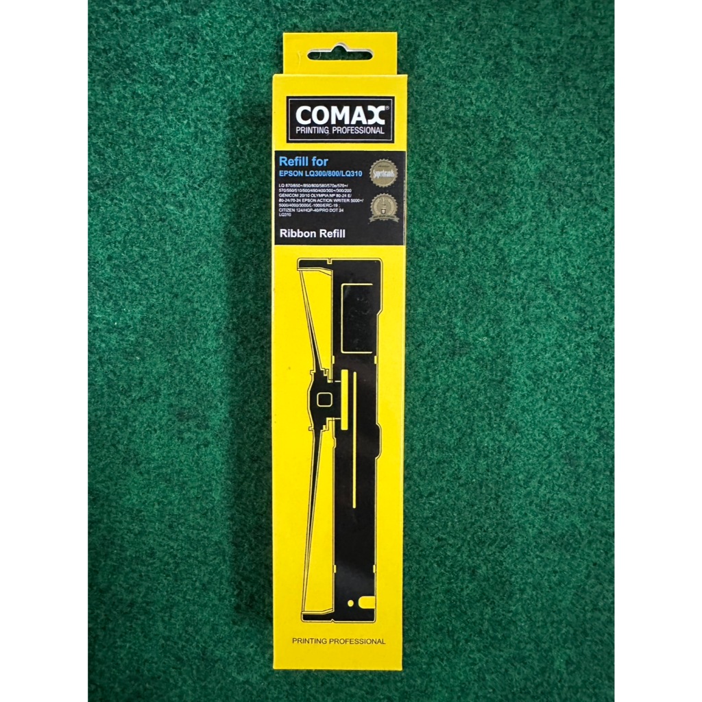 ผ้าหมึกคุณภาพเทียบเท่าของแท้ เกรด A Comax Refill ribbon Epson LQ-300/310/800 310 300 LQ LQ300 1 กล่อง