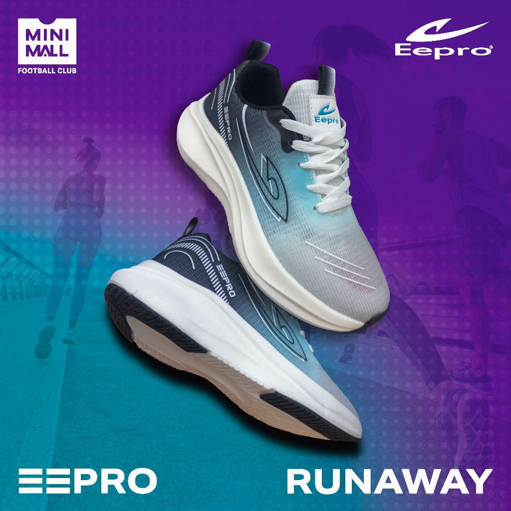 รองเท้าวิ่ง Eepro รุ่น RUNAWAY รหัส EF24141 รองเท้าผ้าใบหนัง Air Mesh ระบายอากาศได้ดี ใส่ออกกำลังกาย