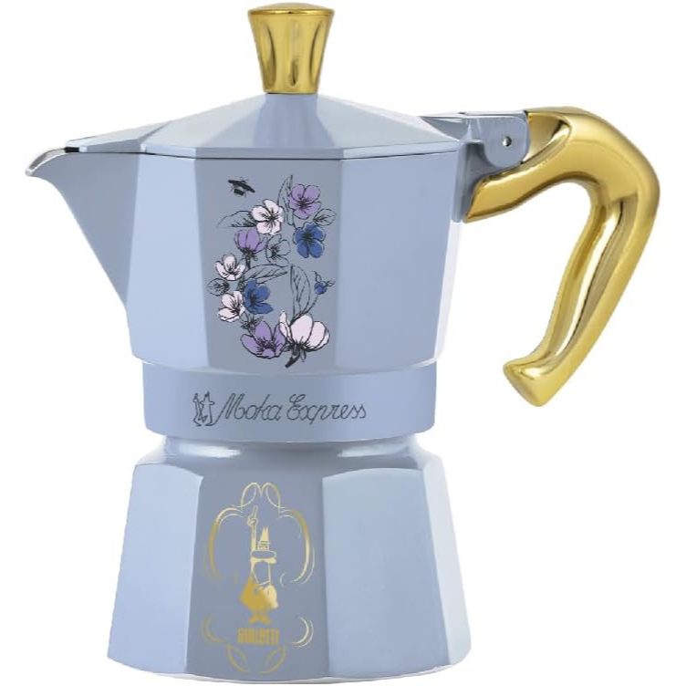 Bialetti Moka Express 3ถ้วย 6ถ้วย BRIDGERTON เครื่องชงกาแฟเอสเพรสโซ่ สไตล์อิตาลี ของแท้นำเข้า