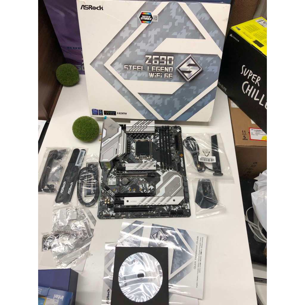 MAINBOARD 1700 ASROCK Z690 STEEL LEGEND  WiFi 6E  อุปกรณ์ครบกล่อง ประกันร้าน พร้อมใช้งาน