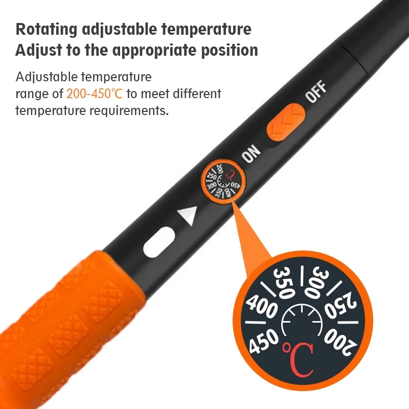 TASKTOOL  หัวแร้งบัดกรี 80W หน้าจอ LCD เตารีดไฟฟ้า หัวแร้งบัดกร 220v ปรับอุณหภูมิ 180-520 ℃ ร้อนเร็ว TISI STANDARD thumbnail 4