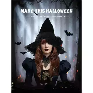 📍ส่งจากกรุงเทพ📍 Halloween หมวกฮาโลวีน หมวกแม่มด พ่อมด พร้อมส่งไว