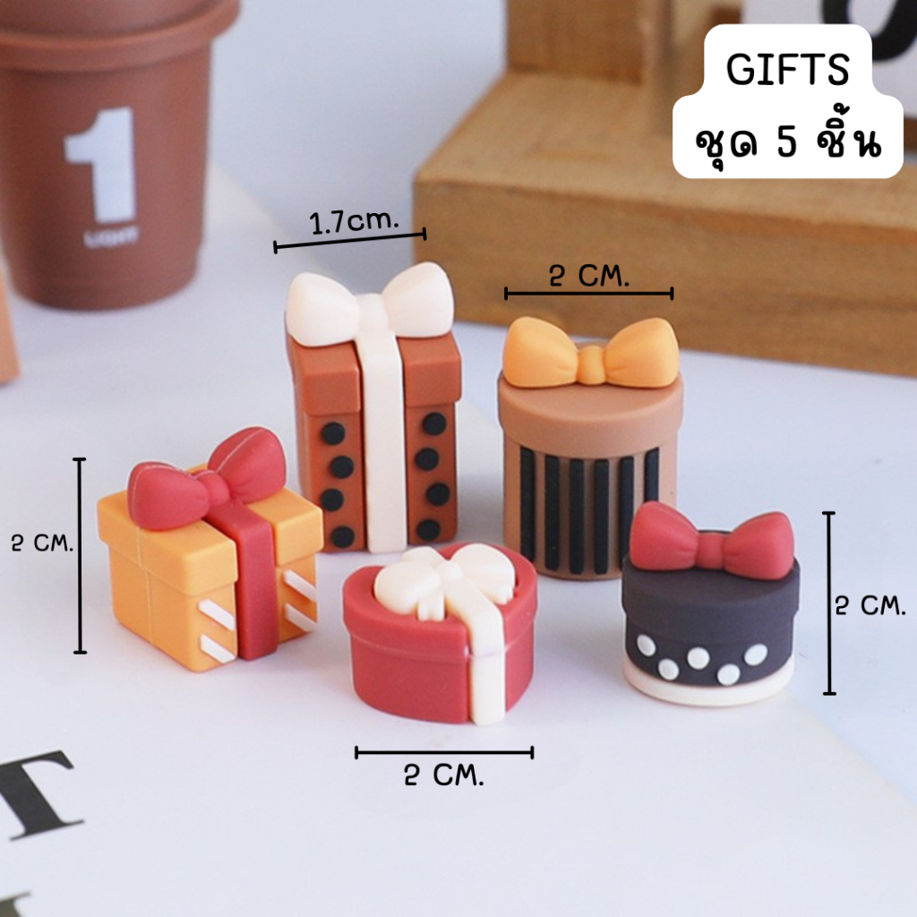 Baker Tree โมเดลกล่องของขวัญ สุดน่ารัก สำหรับตกแต่งเค้กเท่านั้น ทานไม่ได้ - รูปที่ 6