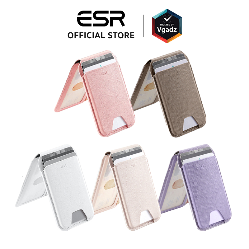 ESR - ที่เก็บบัตรติดหลังมือถือ รุ่น Aura Wallet Stand (HaloLock)