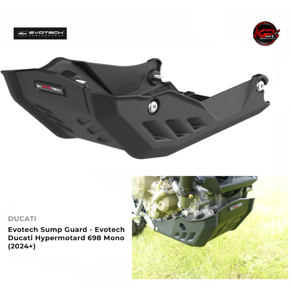 การ์ดป้องกันถังพักน้ำมัน Evotech Sump Guard - Evotech Ducati Hypermotard 698 Mono (2024+)