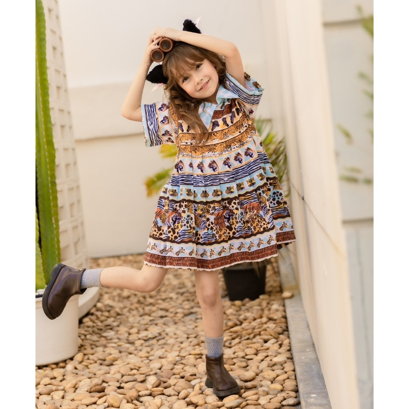 NIKI BEBE-ชุดเดรส Little Roar Safari Collection(เป็นทรงOversized)