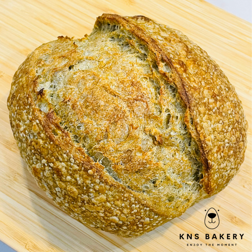 ขนมปังซาวโดวจ์ไข่ผำ ( Wolffia globosa sourdough bread)