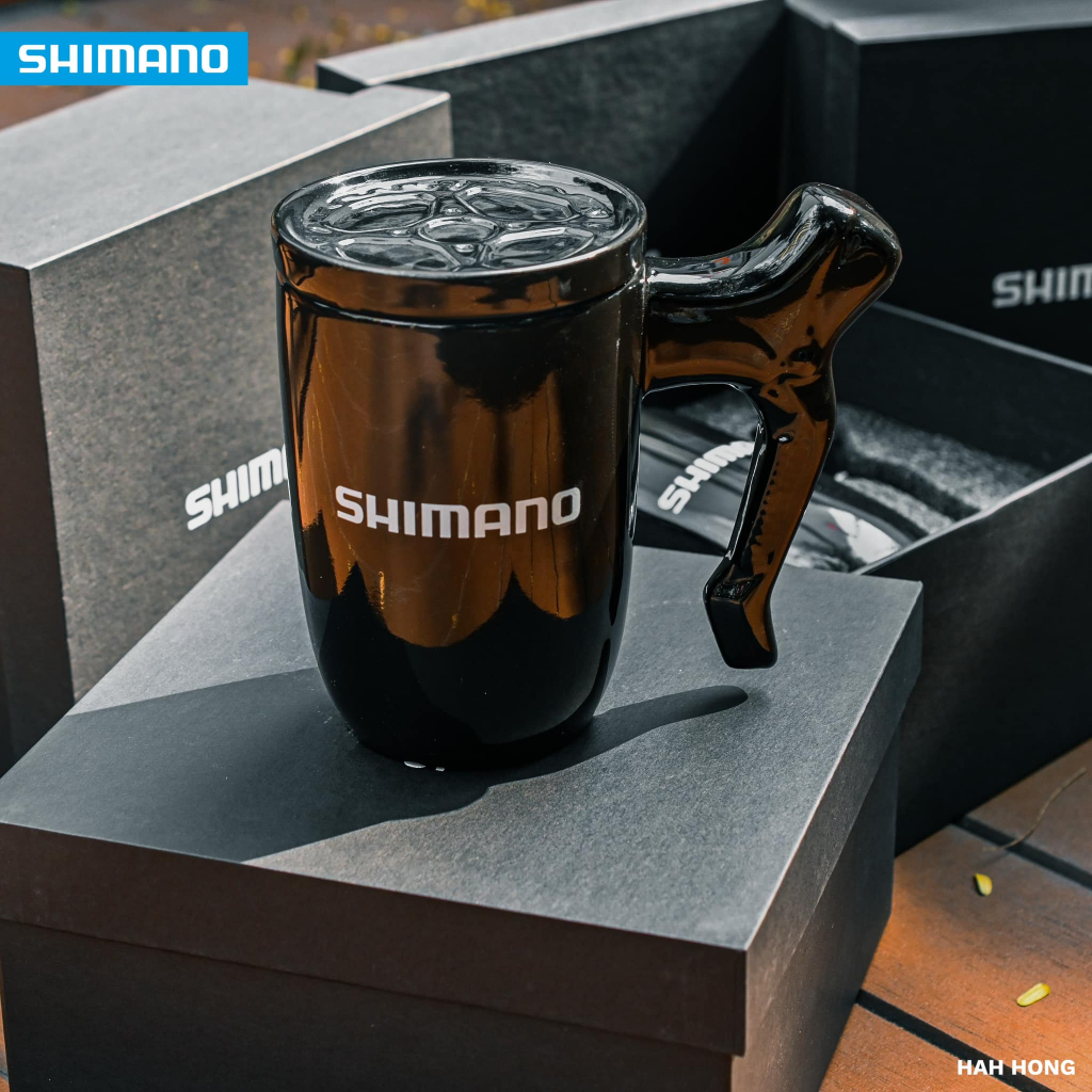 แก้วมัค SHIMANO พร้อมฝาปิด รุ่น Limited ด้ามจับสุดเท่ห์ไม่เหมือนใคร Limited Shimano Mug