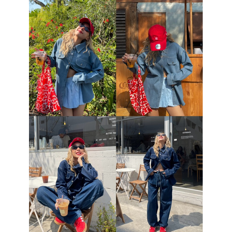 MANDALIN DENIM SHIRT 🛋️❤️✨