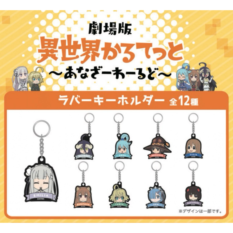 พวงกุญแจ รวมมิตรกาวต่างโลก [Isekai Quartet: The Movie – Another World -Rubber Keychain- Movie Versio