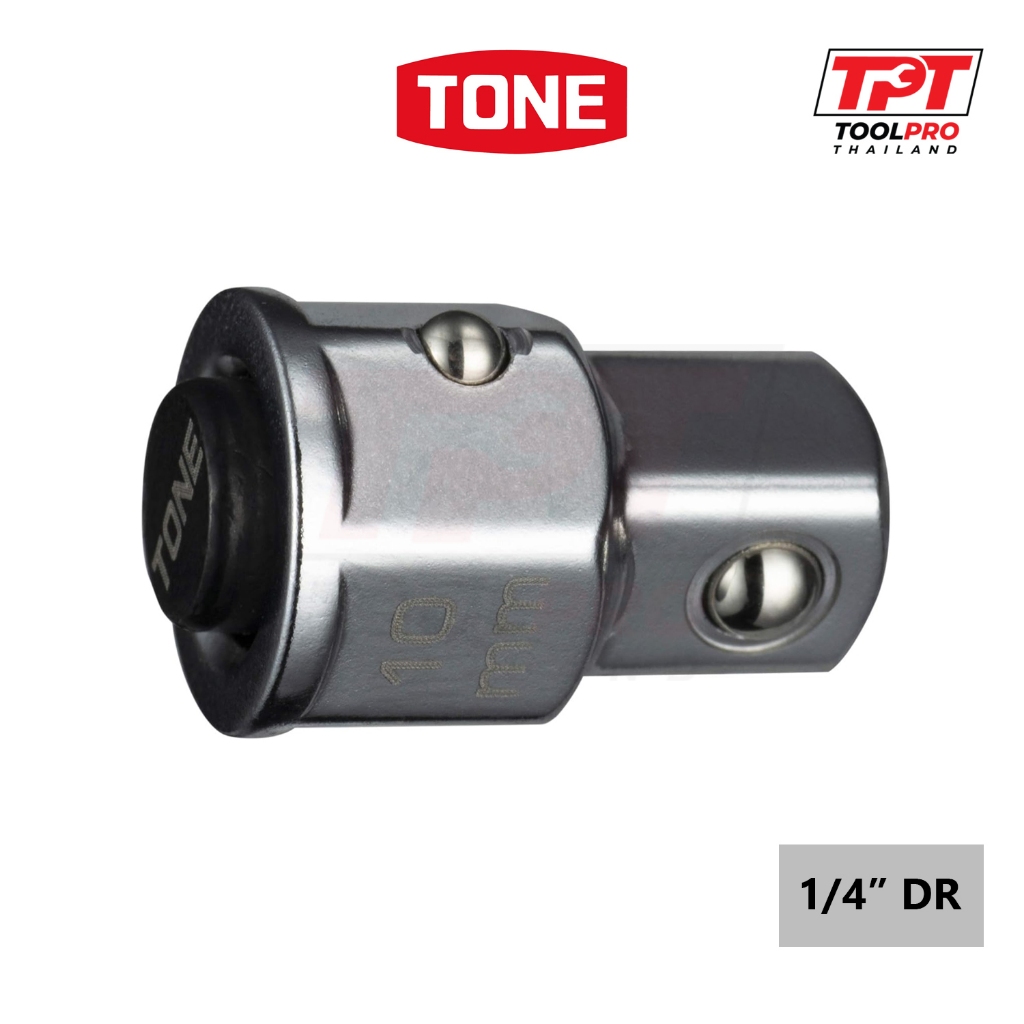 TONE 10mm -> 1/4" Adapter for Ratchet Ring Spanner Wrench (RA2)