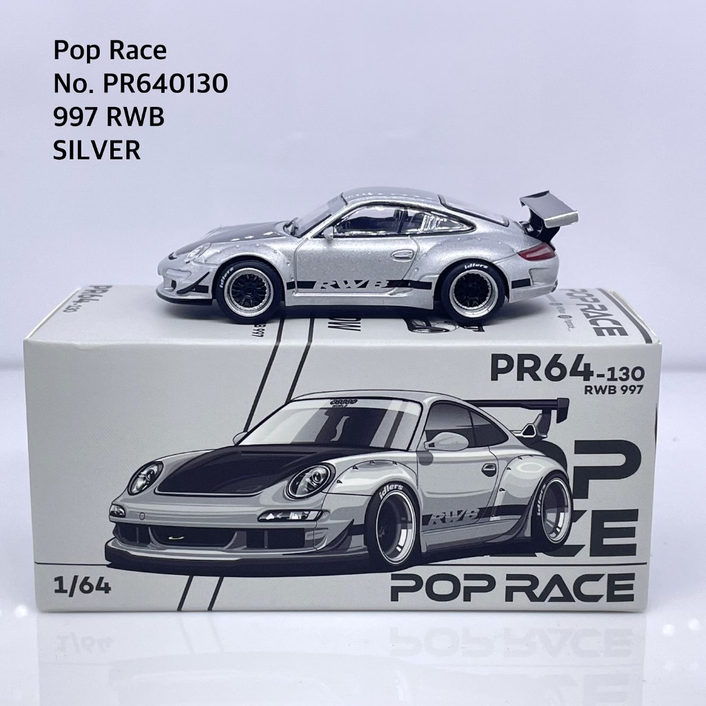 Pop Race  No. PR640130 Porsche 997 RWB- SILVER
