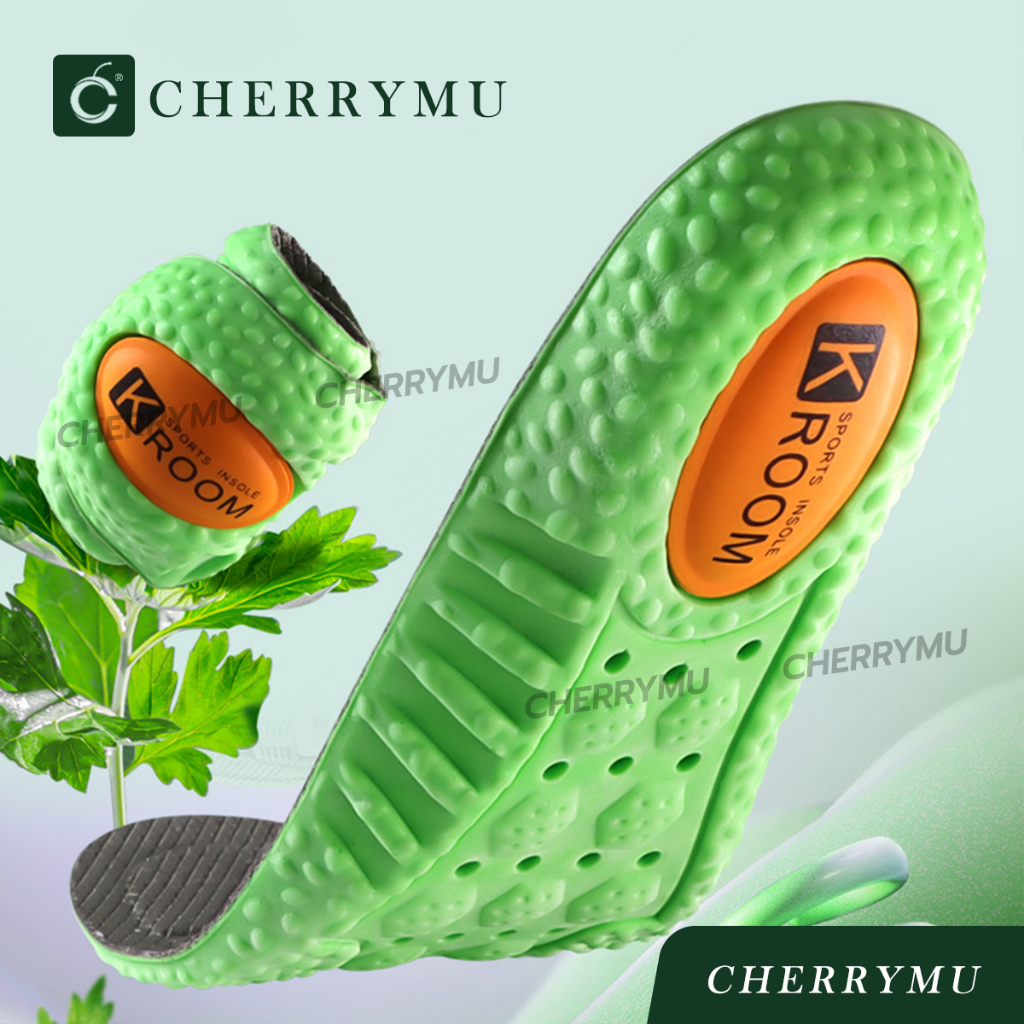 CHERRYMU รุ่น CN04 แผ่นพื้นรองเท้า นุ่มเด้ง และลดอาการปวดเมื่อย ระบายอากาศได้ดี