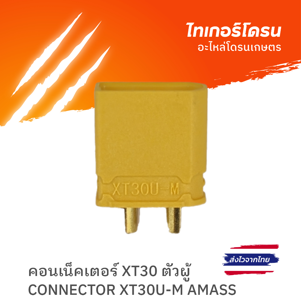คอนเน็คเตอร์ XT30 ตัวผู้ /CONNECTOR XT30U-M AMASS