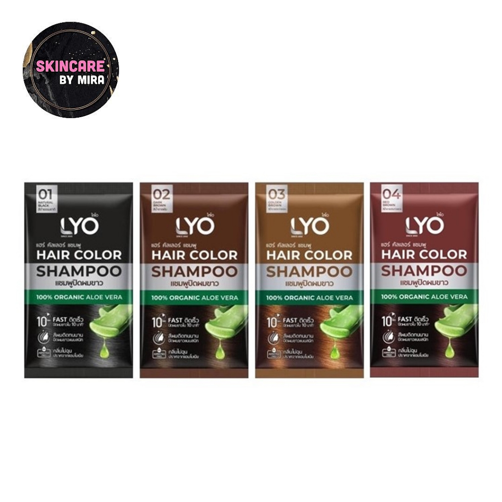 ไลโอ แชมพูปิดผมขาว แฮร์ คัลเลอร์ แชมพู LYO HAIR COLOR SHAMPOO
