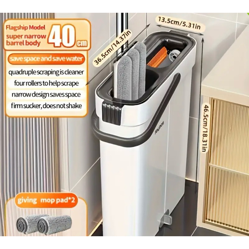 Joybos ไม้ถูพื้นพร้อมถังปั่น