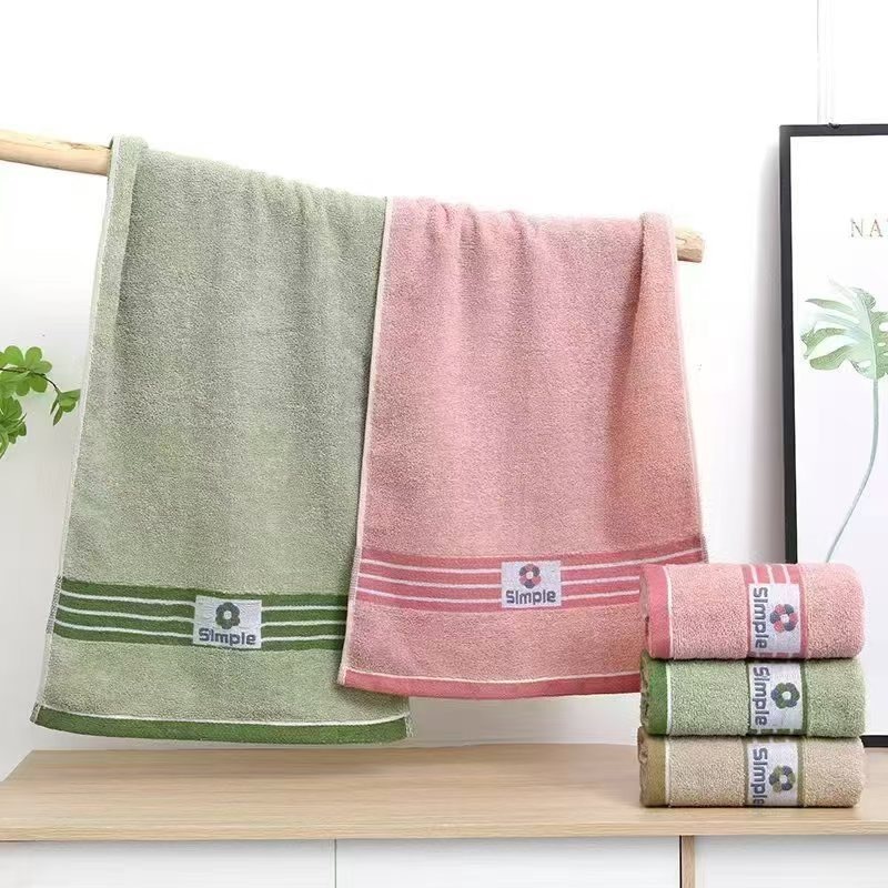 ผ้าเช็ดหน้า เกรดพรีเมียม งานผ้าฝ้ายผ้ามีขน  ขนนุ่ม【 ขนาด 35 x 75 cm. 】ผ้าคอตตอน cotton 100% ส่งสินค้าจากไทย ✅✅ - รูปที่ 2