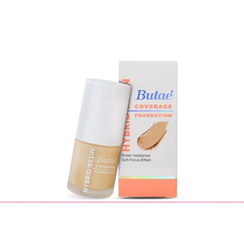 Butae Hybrid Resin Coverage Foundation 25g บูเต้ ไฮบริด คัฟเวอเรจ ฟาวเดชั่น (1 ขวด)