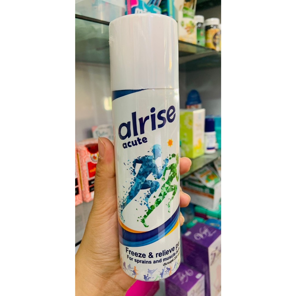 Alrise 𝒂𝒄𝒖𝒕𝒆 𝒔𝒑𝒂𝒓𝒚 สเปรย์พ่นเย็น สำหรับนักกีฬา ขนาด 100/200 ml.(1ขวด) พร้อมส่ง