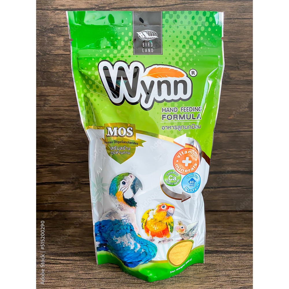 Wynn (วินน์) อาหารนก ลูกป้อน ลูกนก อาหารลูกป้อน ขนาด 250g.