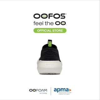OOFOS Womens Oomy Zen Chalk Black - รองเท้าเพื่อการฟื้นฟู