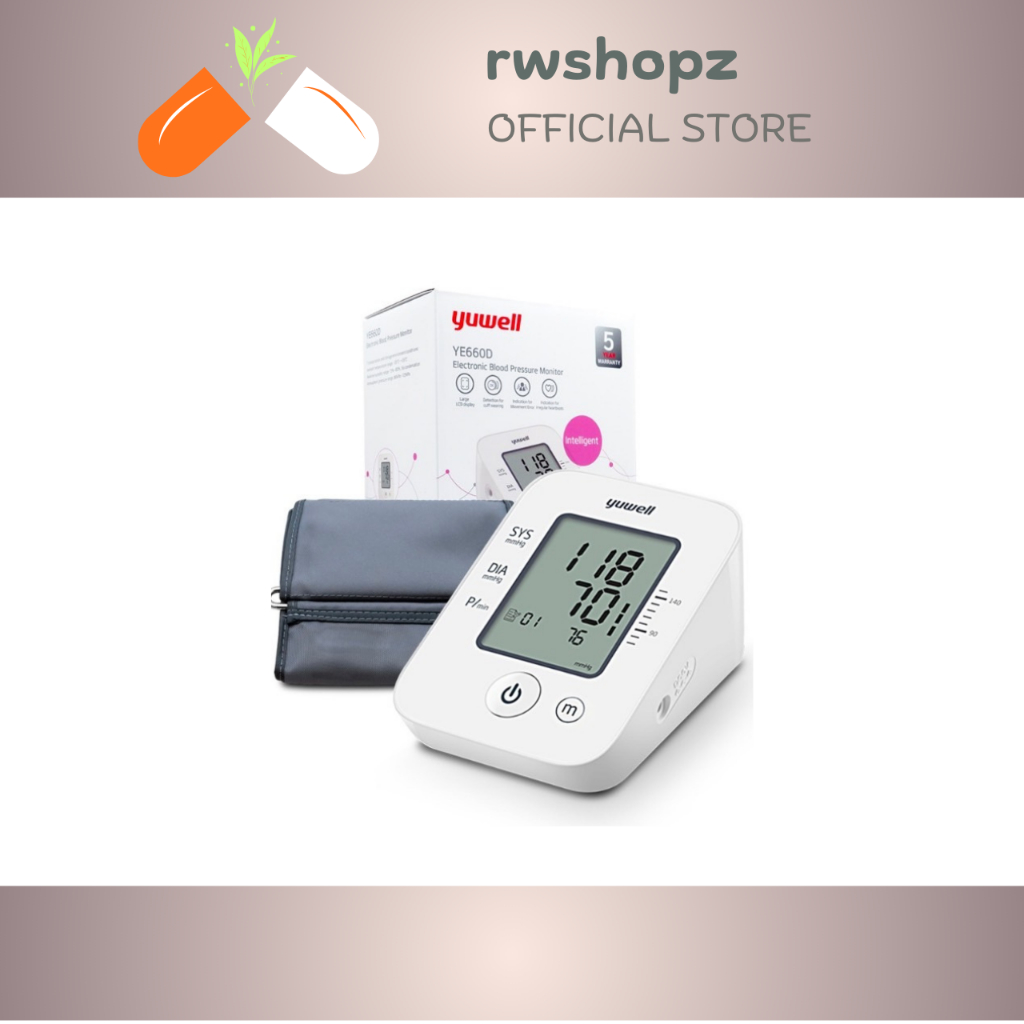 YUWELL เครื่องวัดความดันโลหิตอิเล็กทรอนิกส์ รุ่นYE660D