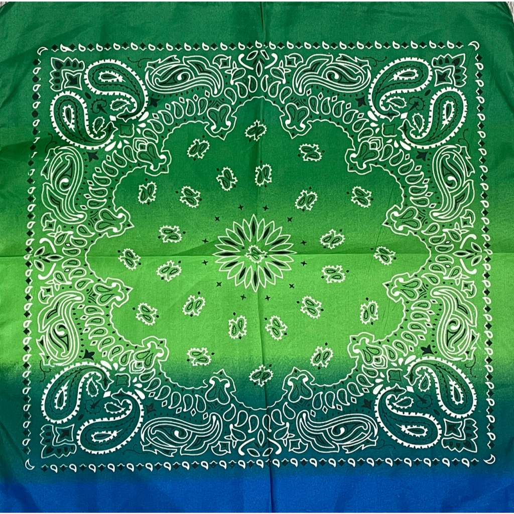 ผ้าเช็ดหน้า สำหรับ พันคอ โพกหัว แบบสลับสี มาใหม่ ผืนใหญ่ 54x54 ซม. (22x22 นิ้ว) พร้อมส่ง - รูปที่ 4