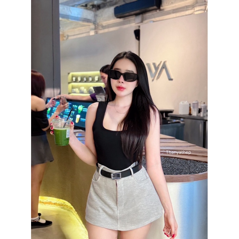 เซท3ชิ้น เมบอดี้สูทดำมาพร้อมกระโปรงกางเกง เนื้อพรีเมี่ยมสุดๆค่า ดีเทลเข็มขัดเข้ากันสุดๆ