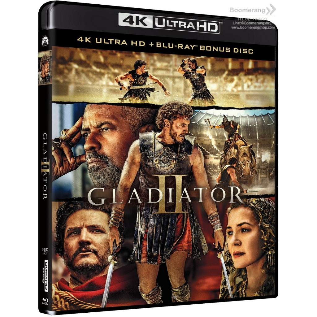 Gladiator II /แกลดดิเอเตอร์ นักรบผู้กล้า ผ่าแผ่นดินทรราช 2 (4K+Blu-ray) (4K/BD มีเสียงไทย-มีซับไทย)