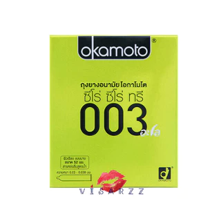(Live 50%) Okamoto ถุงยางอนามัยโอกาโมโต 003 Cool XL Gel Plus Suprema Lite Strawberry XXL Rich Lubricative Mega Dot Crown
