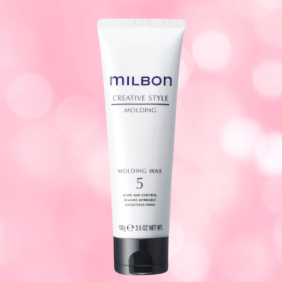 MILBON CREATIVE STYLE MOLDING WAX 5 100 ML.แว็กซ์สำหรับจับช่อเกลี่ยง่ายได้ทั้งผมตรงและผมดัด