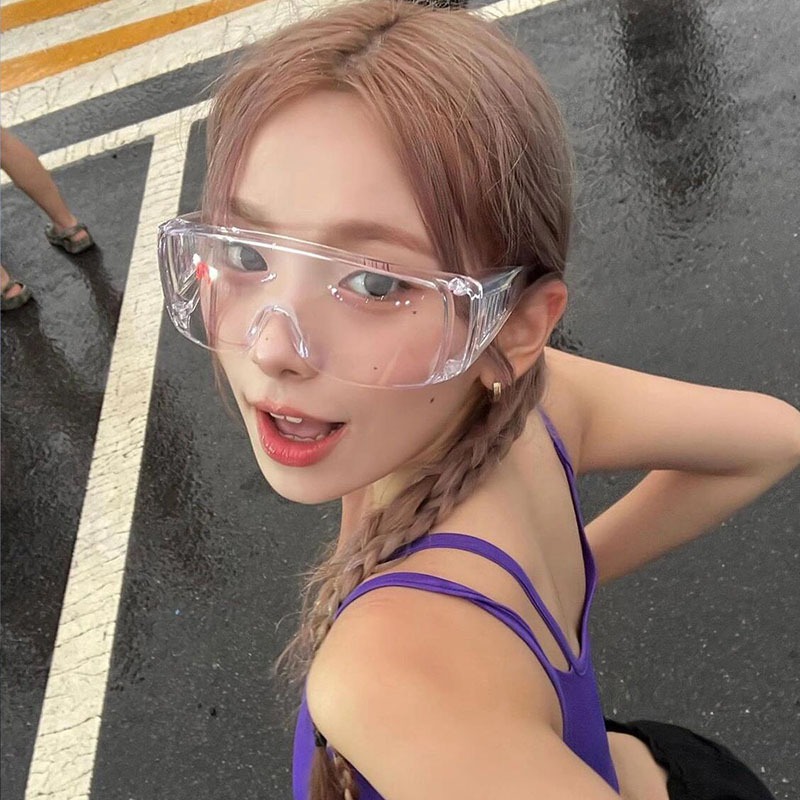 แว่นกันน้ำ กันฝน กันฝุ่นละออง สีใส แว่นสงกรานต์ 1 ชิ้น