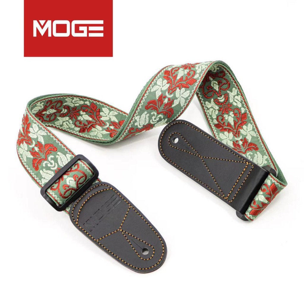 MOGE MG09 Braided Embroidered Guitar Strap สายสะพายกีต้าร์ ผ้าถัก ลายปัก ราคา ถูกที่สุด ดีลบีเคเค แกลเลอรีภาพที่ 7
